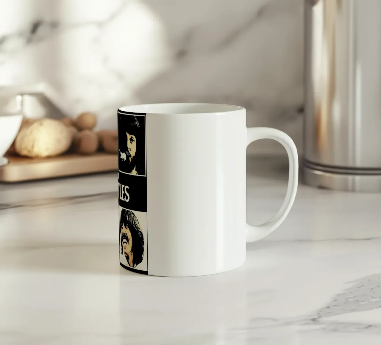 the Beatles Art Print ceramic mug by music soul
