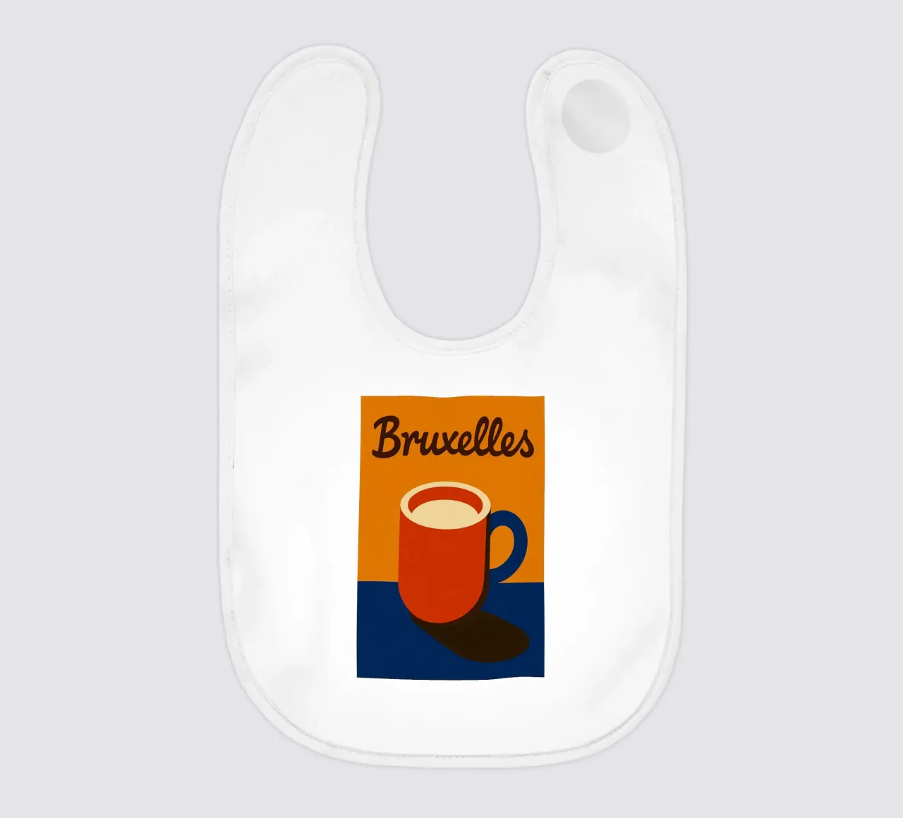 Bruxelles. Caffè caldo e design belga. bavaglino da JETLAG | affiches voyage