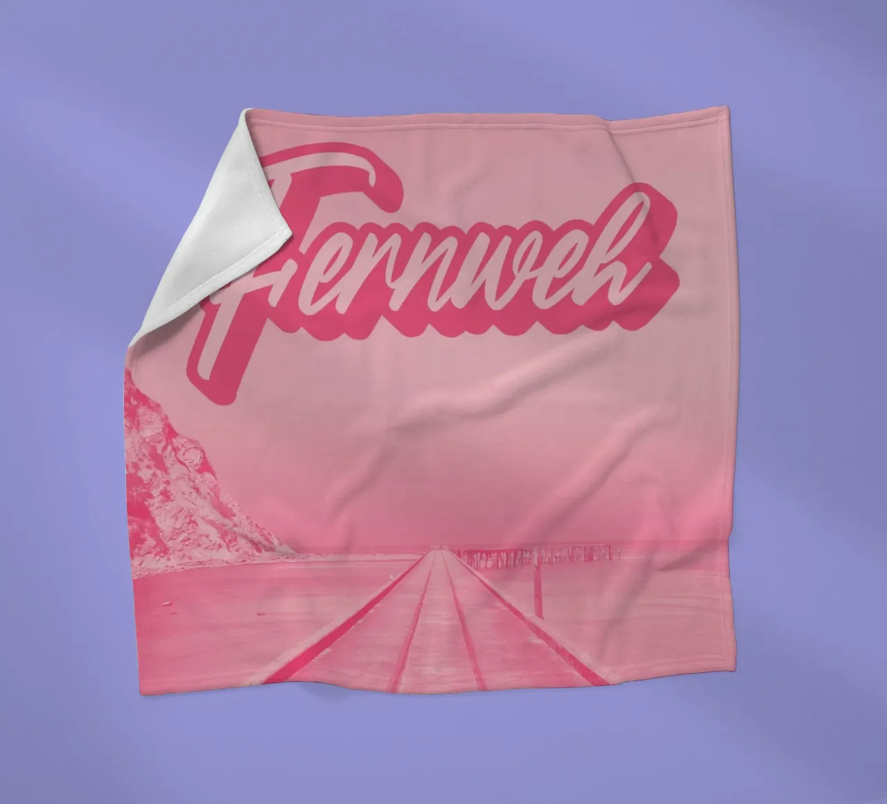 FERNWEH Fleecedecke von SMRT STUDIO