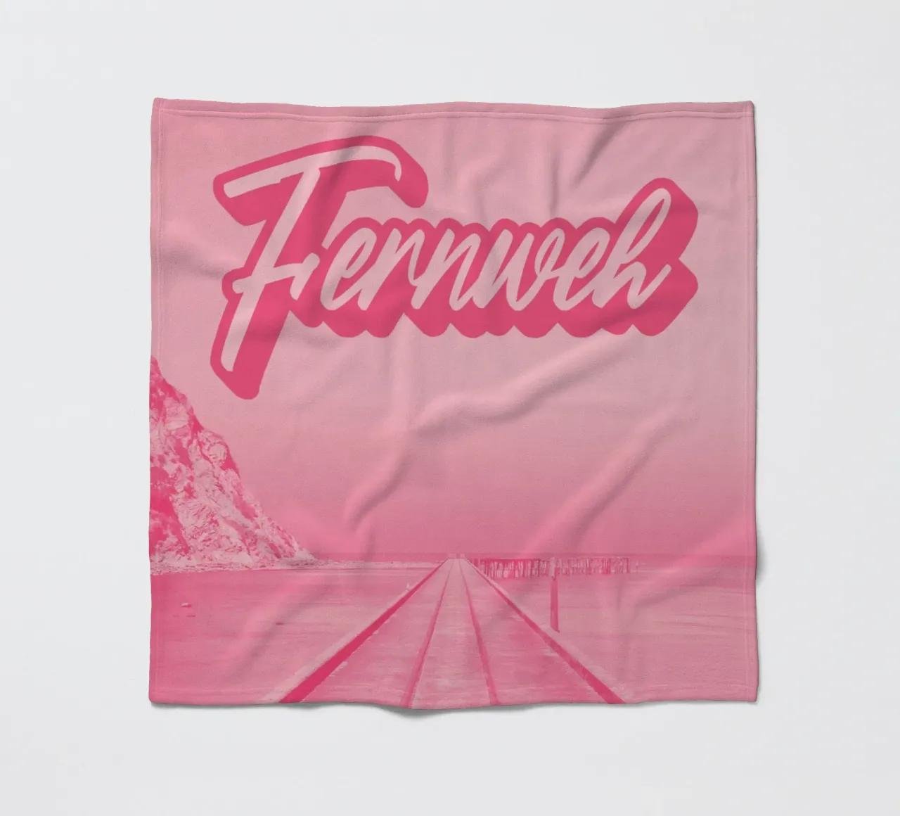 FERNWEH Fleecedecke von SMRT STUDIO