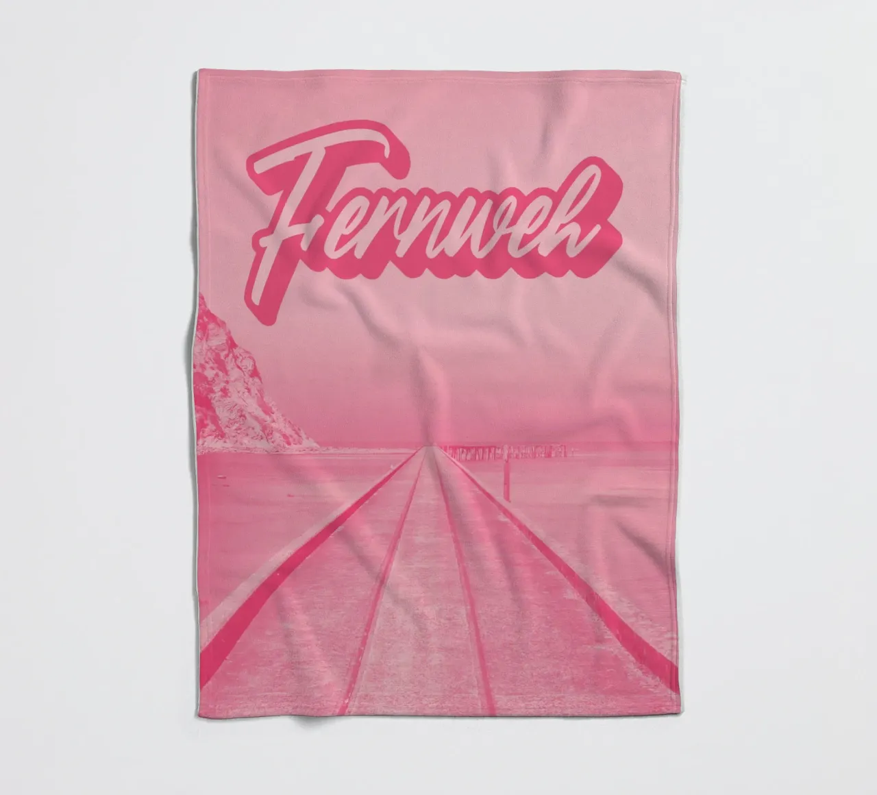 FERNWEH Fleecedecke von SMRT STUDIO