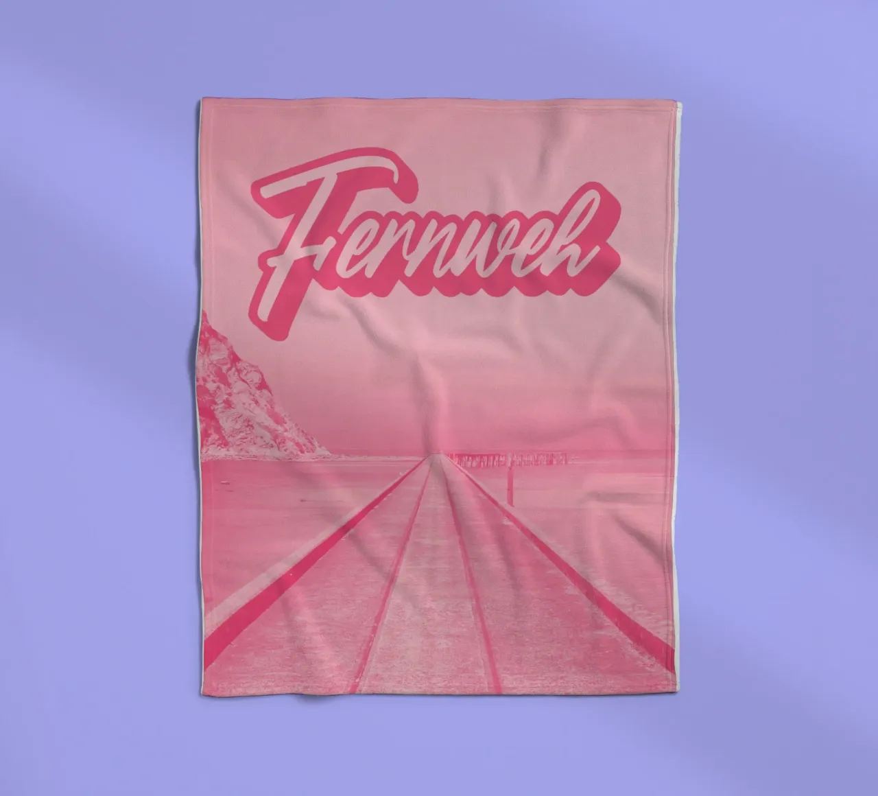 FERNWEH Fleecedecke von SMRT STUDIO