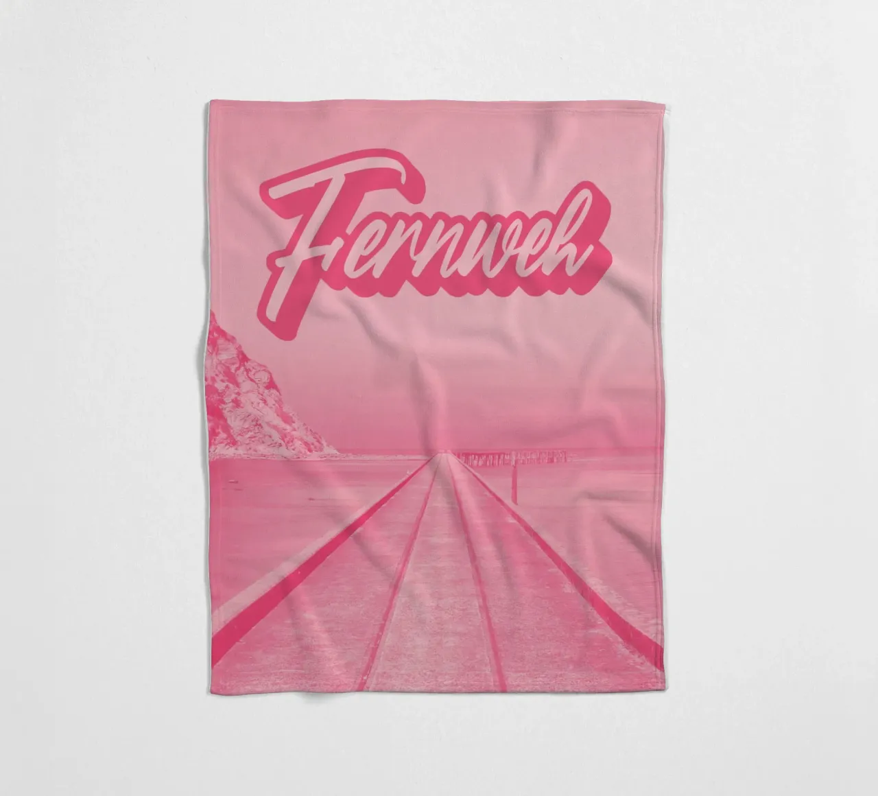 FERNWEH Fleecedecke von SMRT STUDIO