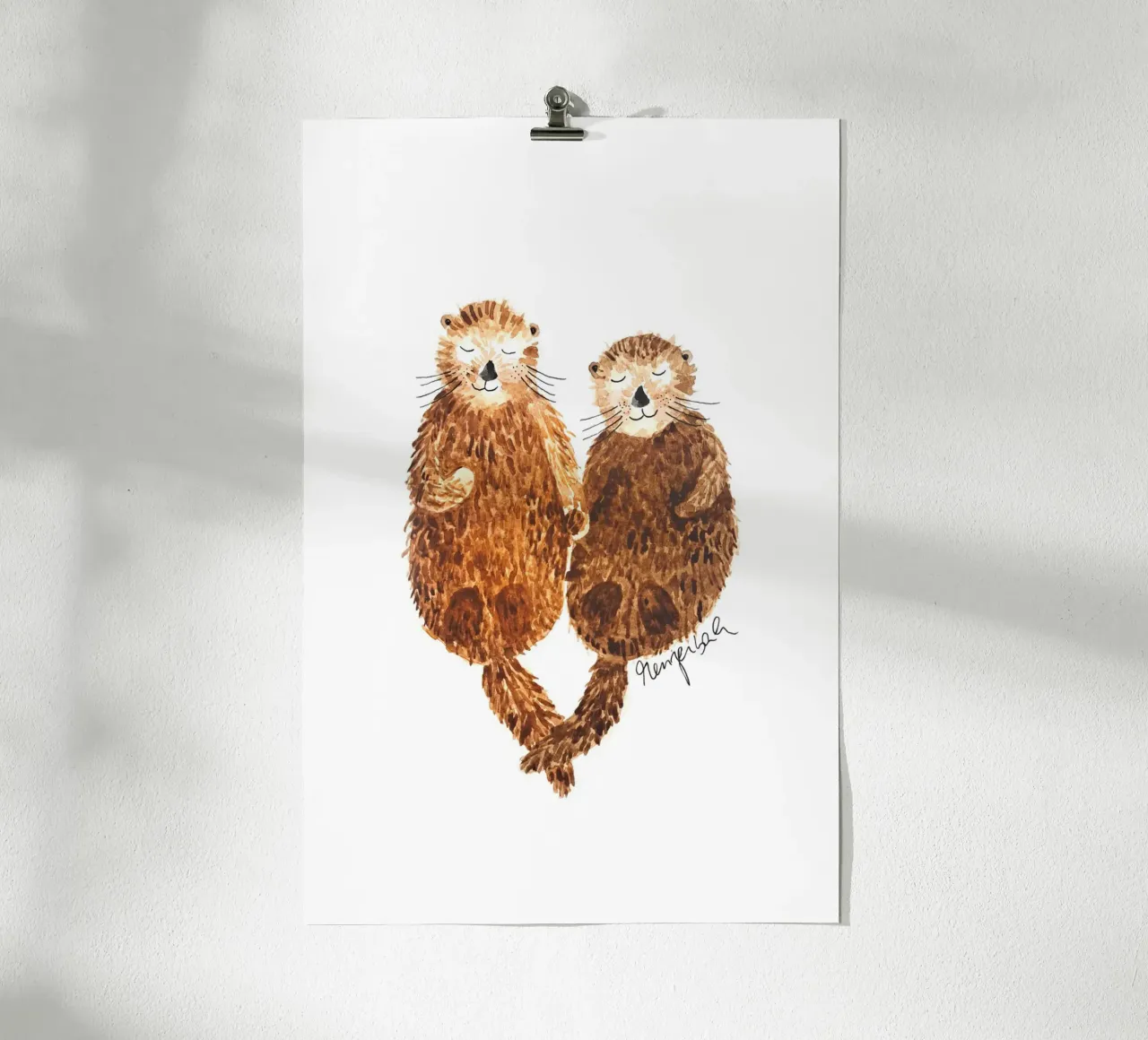 Love You Like No Otter poster da karenmenzenbach