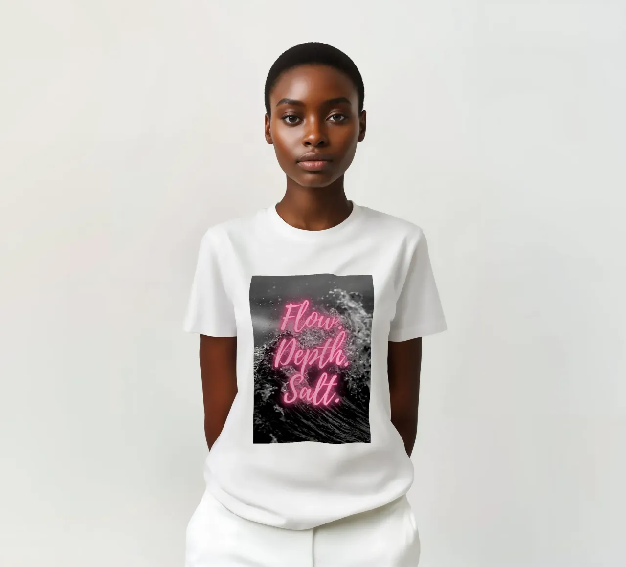 FLOW. DEPTH. SALT. t-shirt van Einfach Uebel