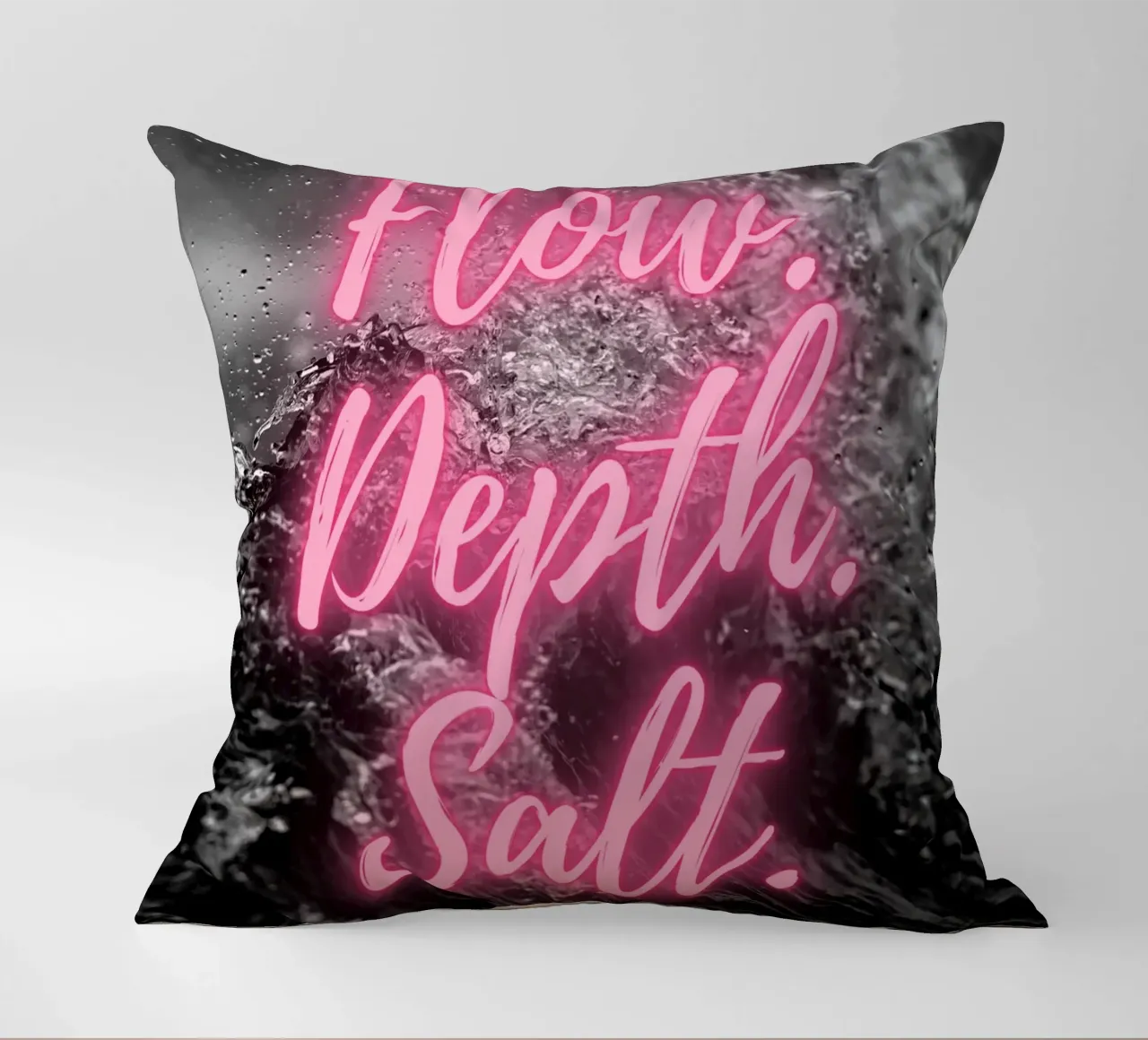FLOW. DEPTH. SALT. cuscino da Einfach Uebel