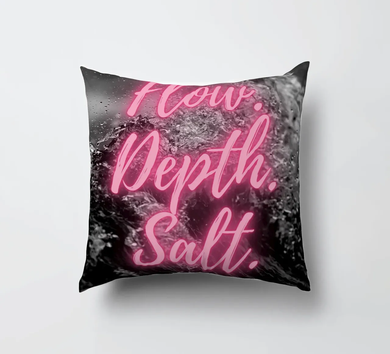FLOW. DEPTH. SALT. cuscino da Einfach Uebel