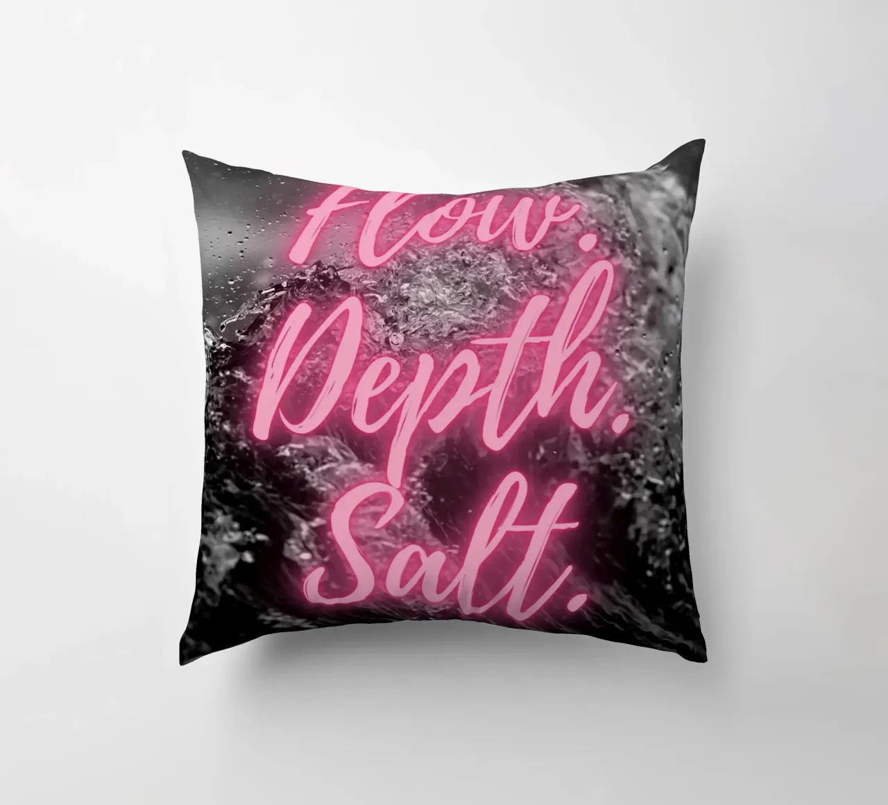 FLOW. DEPTH. SALT. cuscino da Einfach Uebel