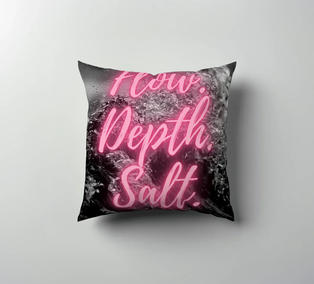 FLOW. DEPTH. SALT. cuscino da Einfach Uebel