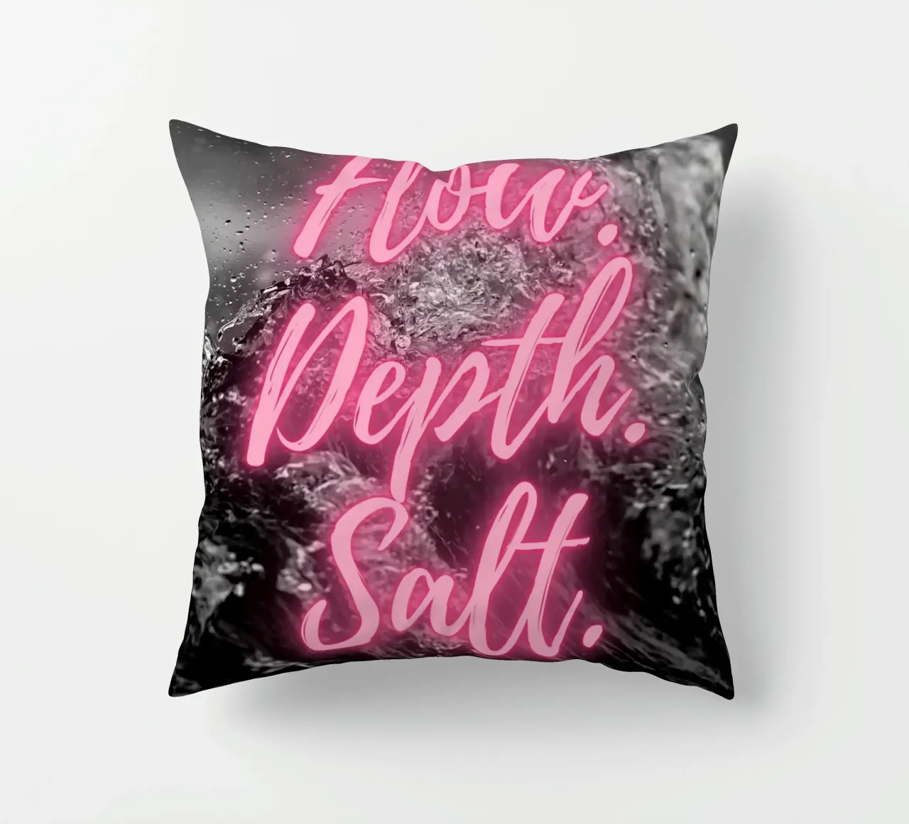 FLOW. DEPTH. SALT. cuscino da Einfach Uebel