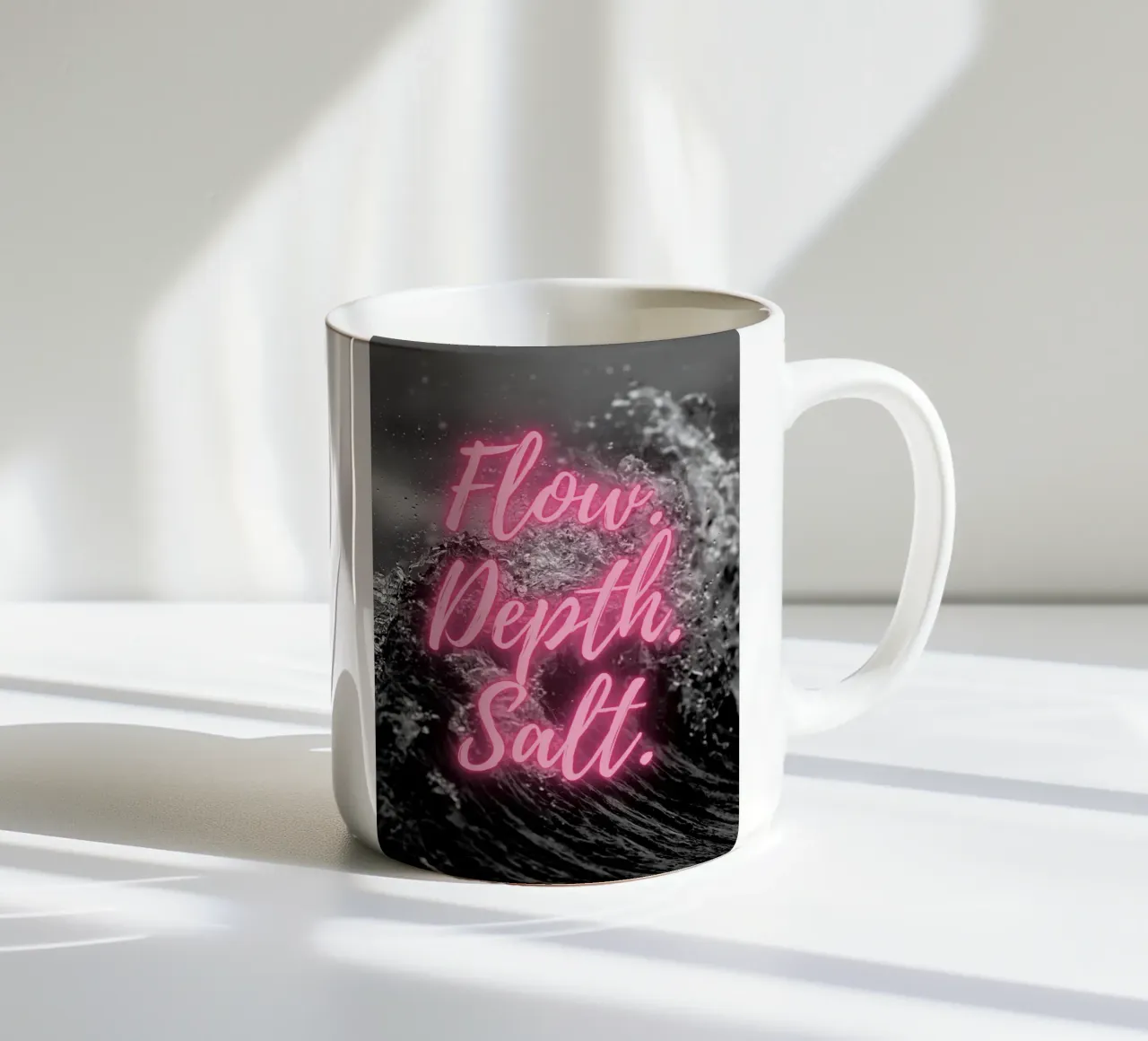 FLOW. DEPTH. SALT. tazza in ceramica da Einfach Uebel