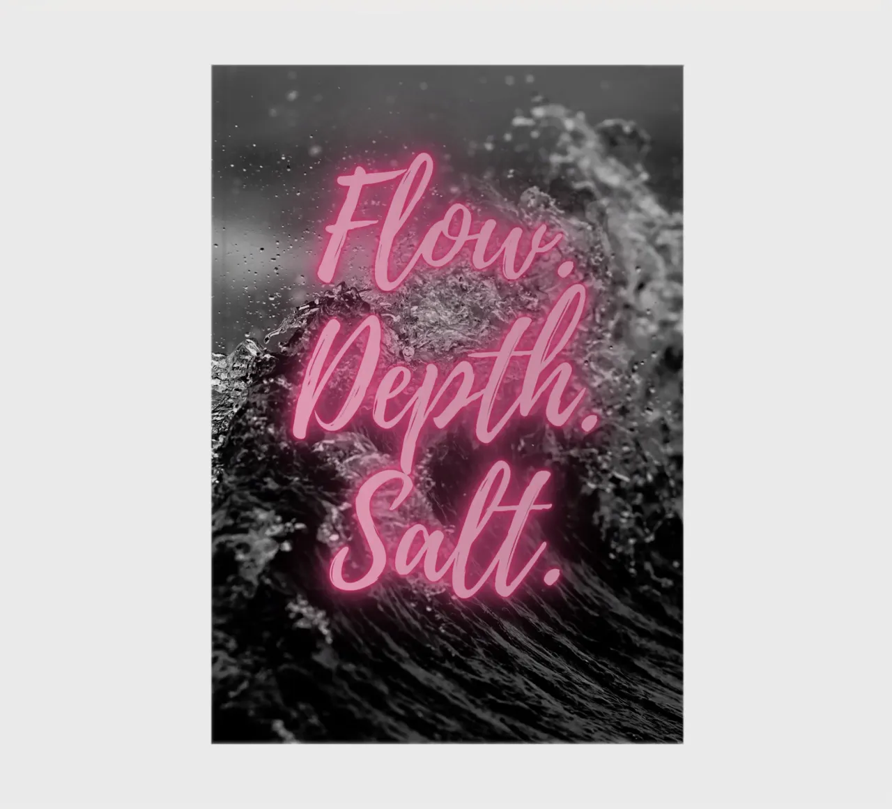 FLOW. DEPTH. SALT. notebook by Einfach Uebel