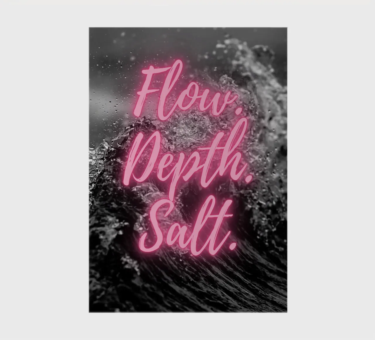 FLOW. DEPTH. SALT. notebook by Einfach Uebel