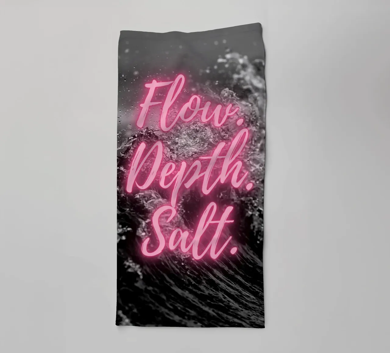 FLOW. DEPTH. SALT. asciugamano da bagno da Einfach Uebel