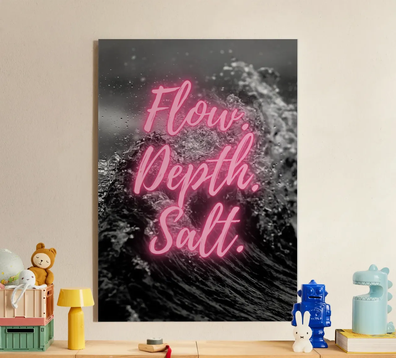 FLOW. DEPTH. SALT. plexiglass da Einfach Uebel