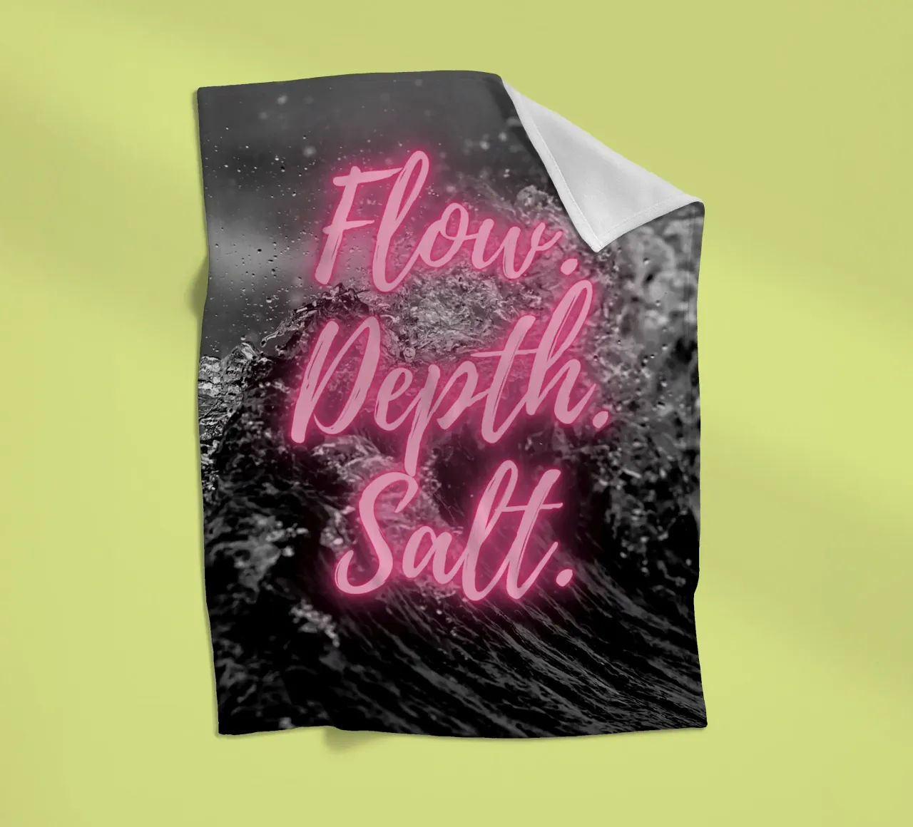 FLOW. DEPTH. SALT. coperta in pile da Einfach Uebel