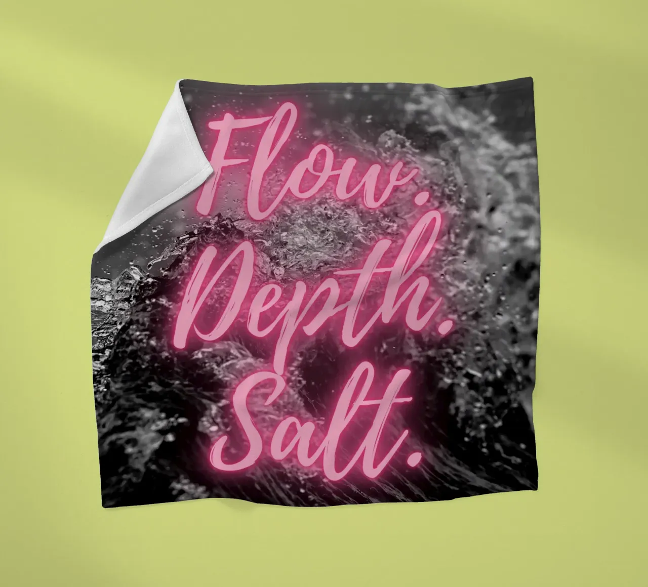 FLOW. DEPTH. SALT. coperta in pile da Einfach Uebel