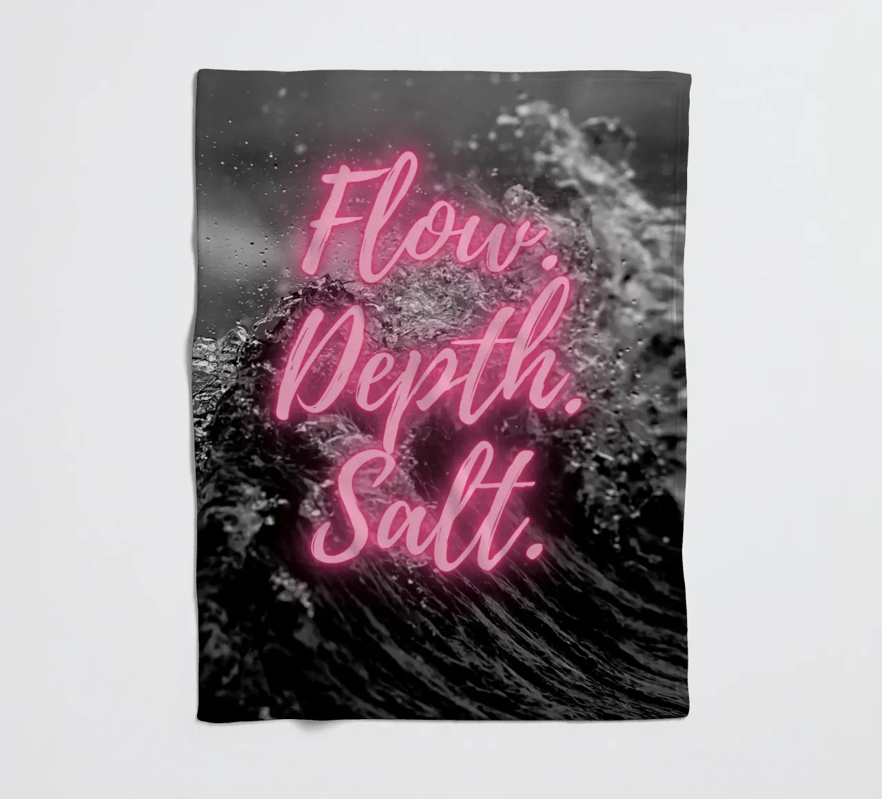 FLOW. DEPTH. SALT. coperta in pile da Einfach Uebel