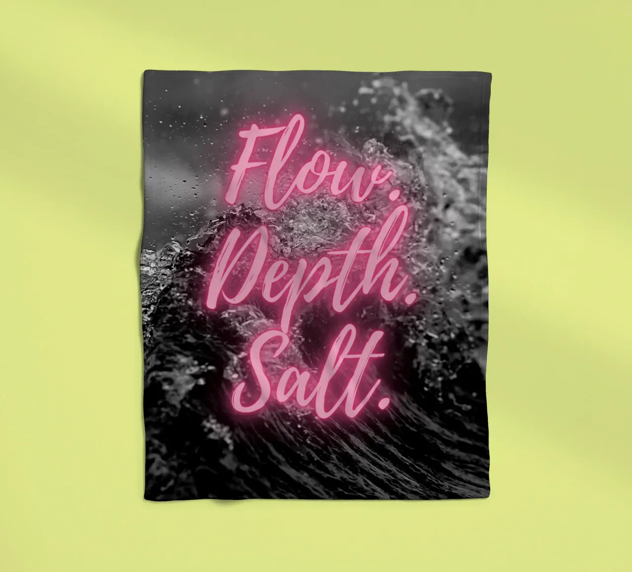 FLOW. DEPTH. SALT. coperta in pile da Einfach Uebel