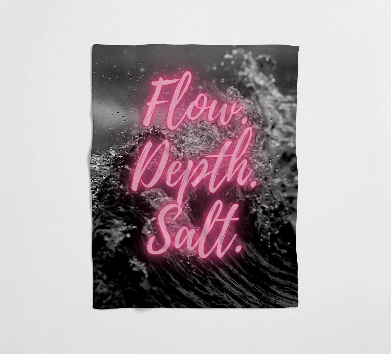 FLOW. DEPTH. SALT. coperta in pile da Einfach Uebel