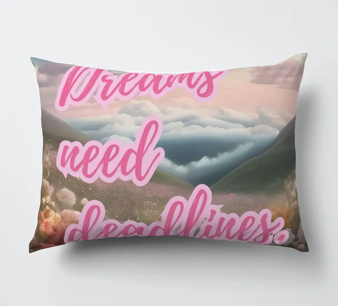 DREAMS NEED DEADLINES cuscino da Einfach Uebel