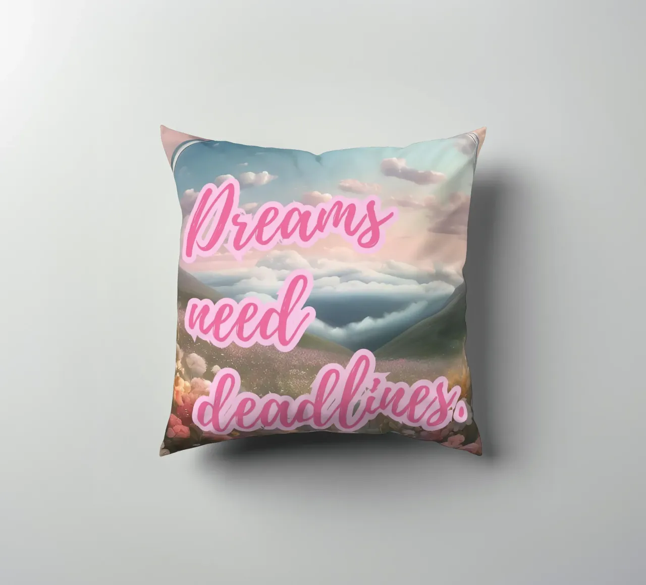 DREAMS NEED DEADLINES cuscino da Einfach Uebel