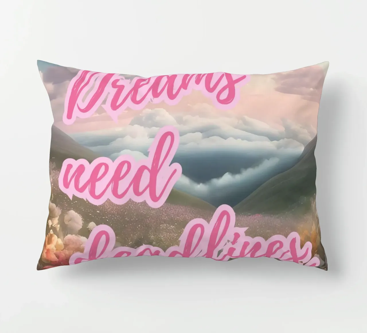 DREAMS NEED DEADLINES cuscino da Einfach Uebel
