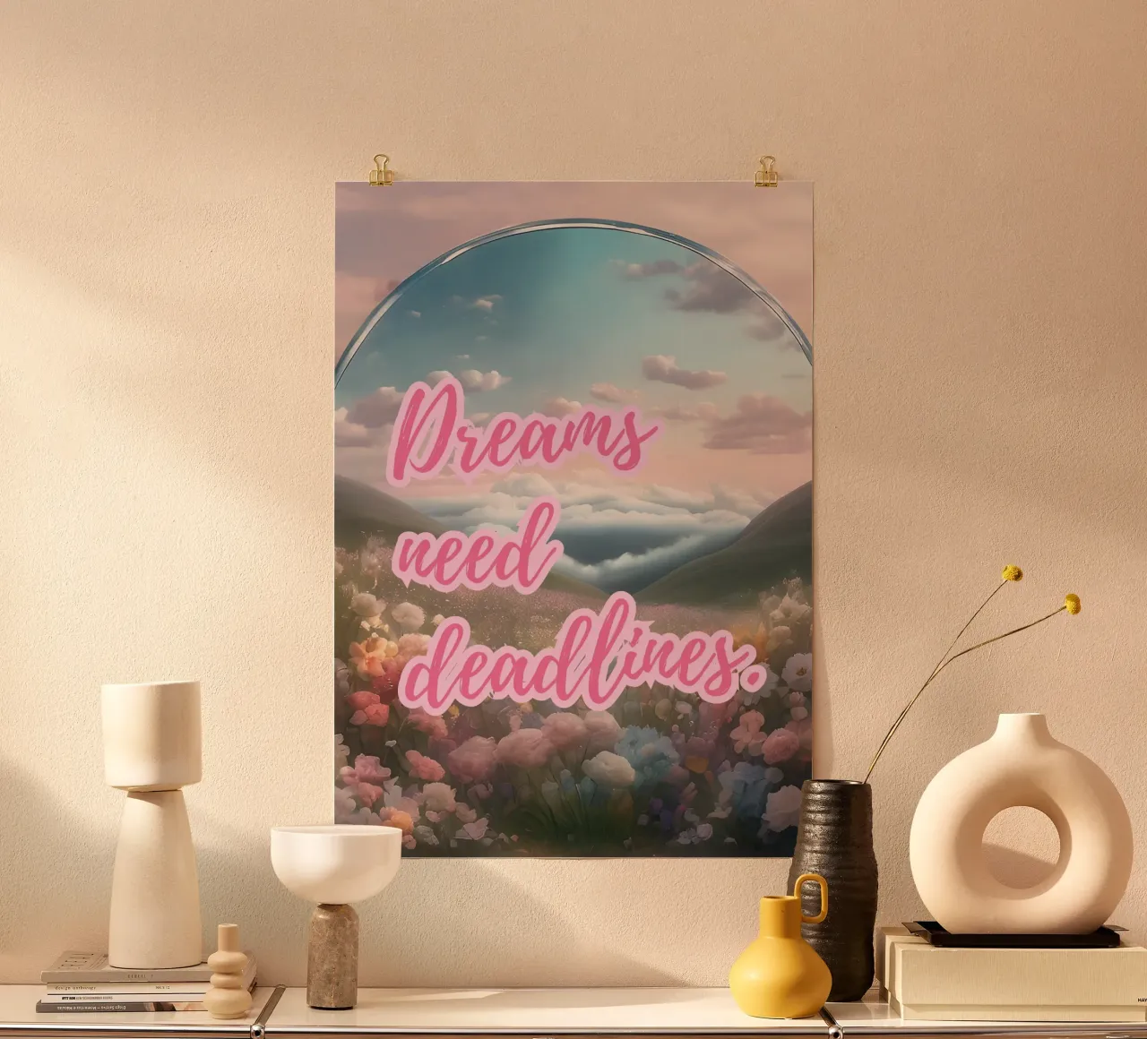 DREAMS NEED DEADLINES carta hahnemühle da Einfach Uebel