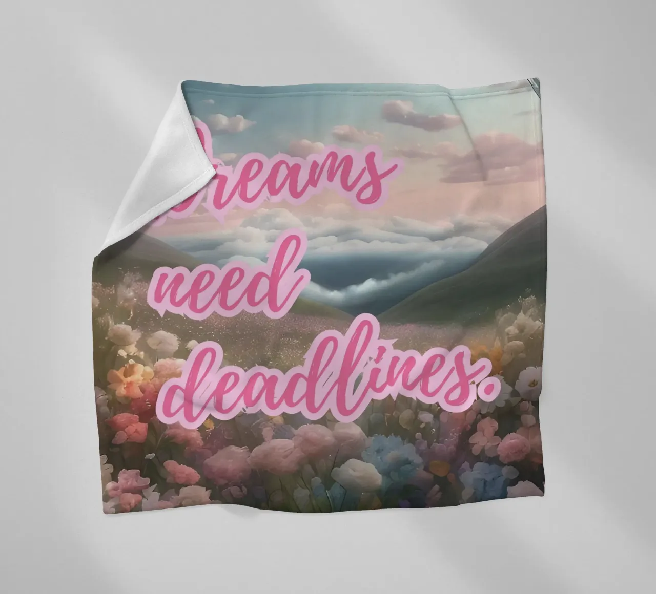 DREAMS NEED DEADLINES coperta in pile da Einfach Uebel
