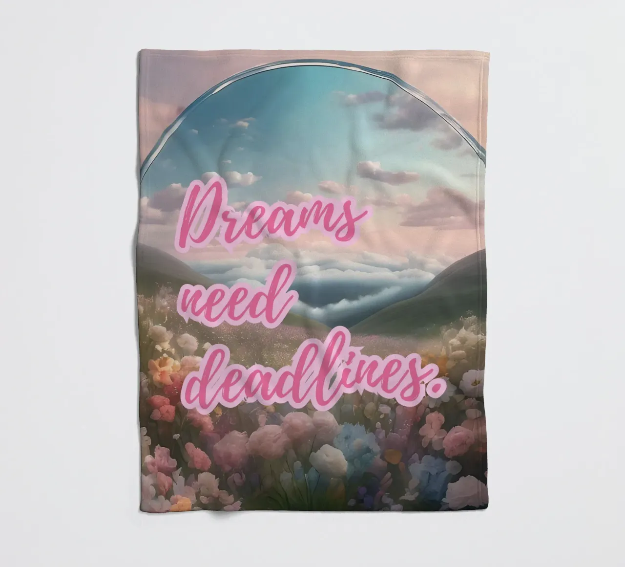 DREAMS NEED DEADLINES coperta in pile da Einfach Uebel