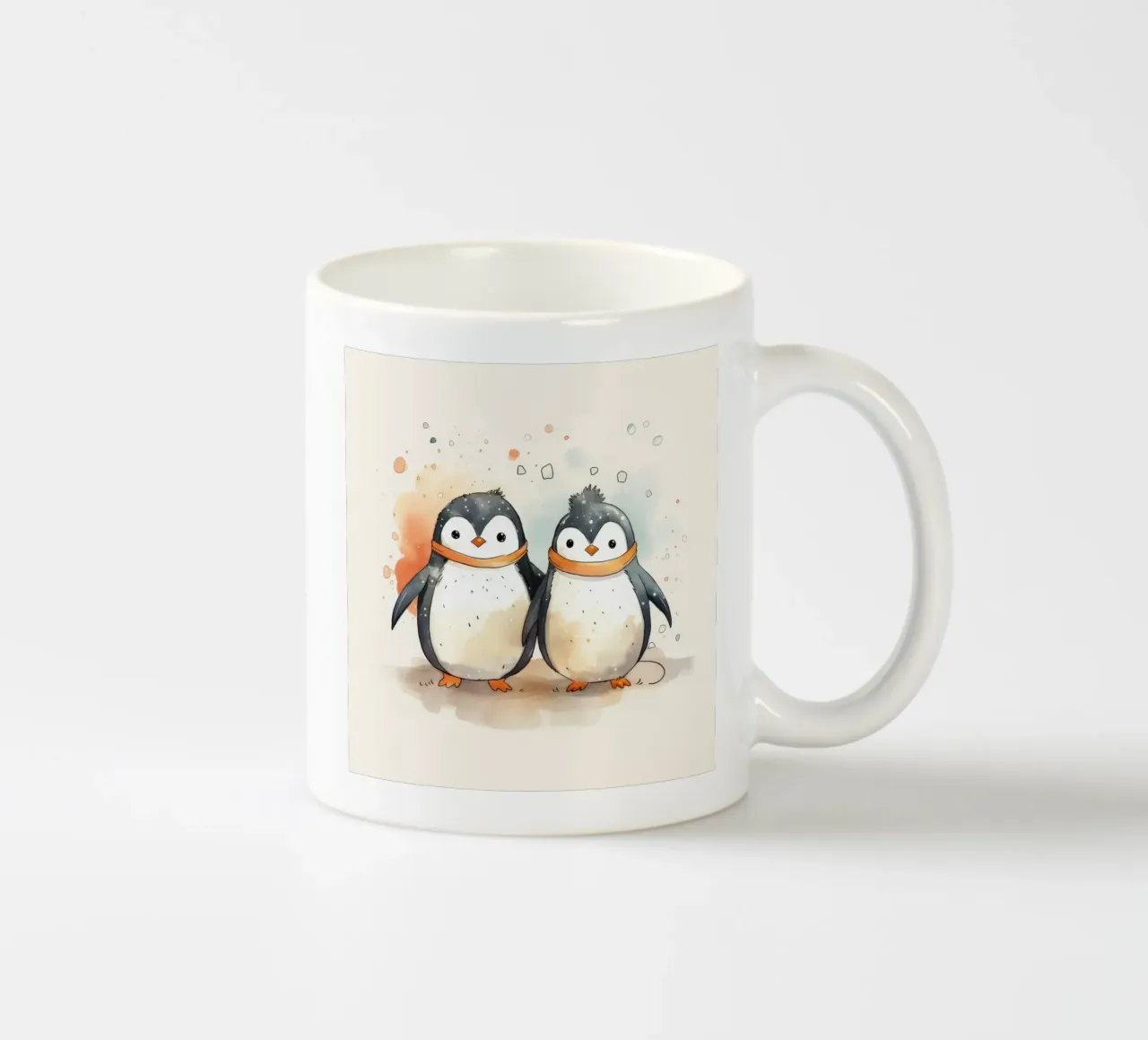 Duo di pinguini retrò tazza in ceramica da Funny Animals