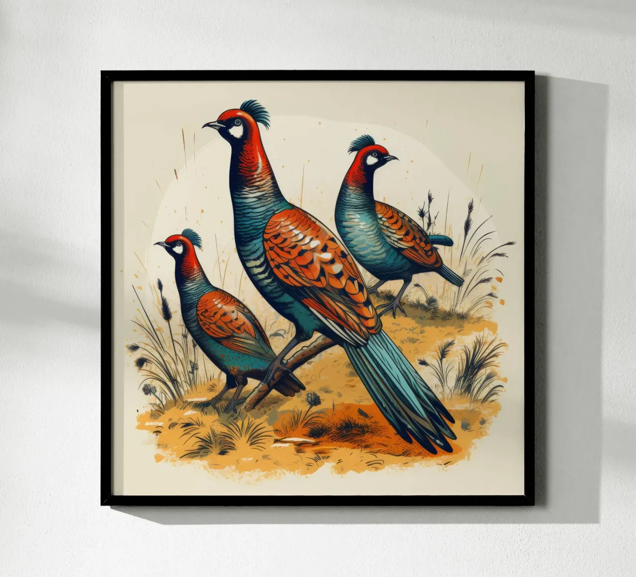 Gang di fagiani retrò carta hahnemühle da Funny Animals