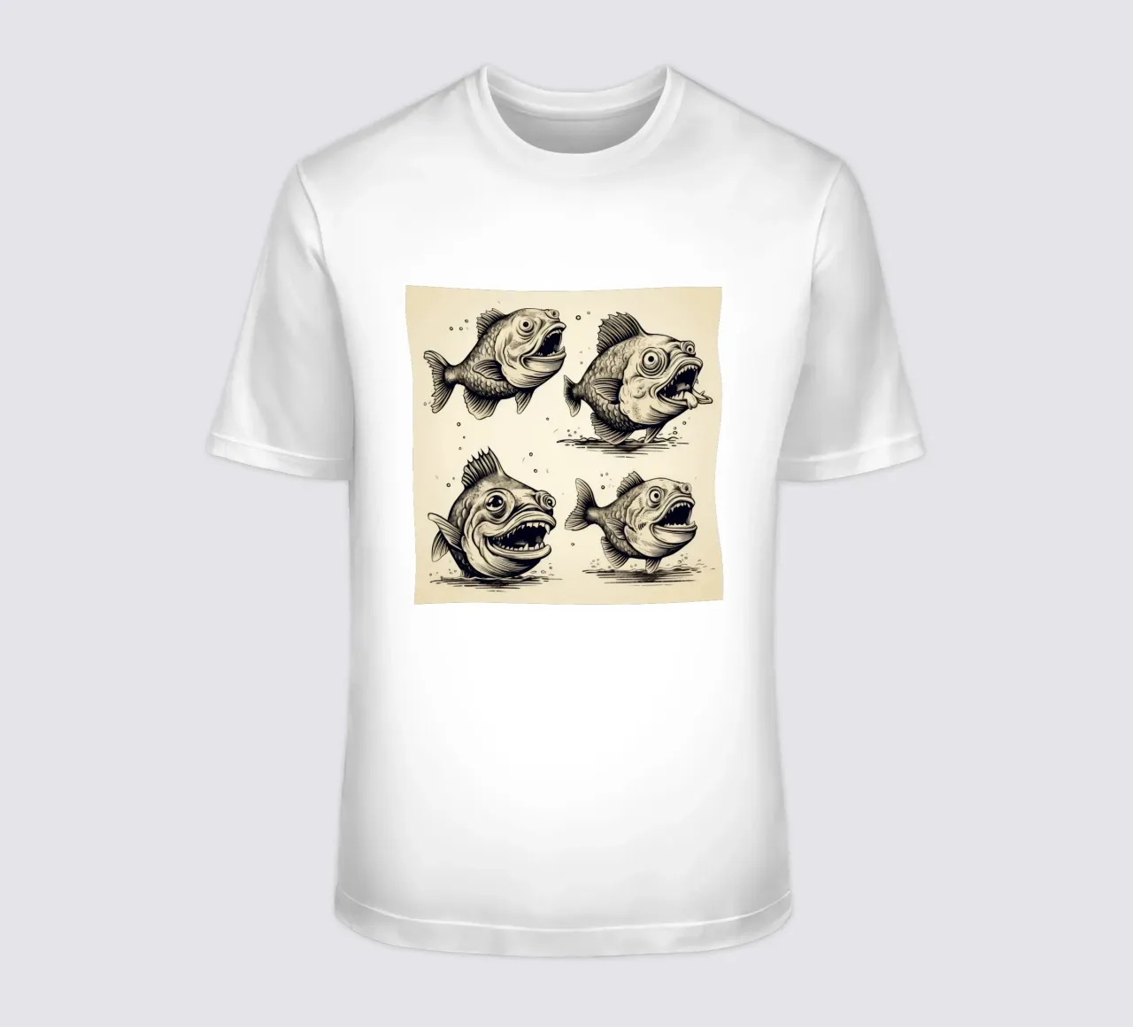 Retro Piranha Gang t-shirt da Funny Animals