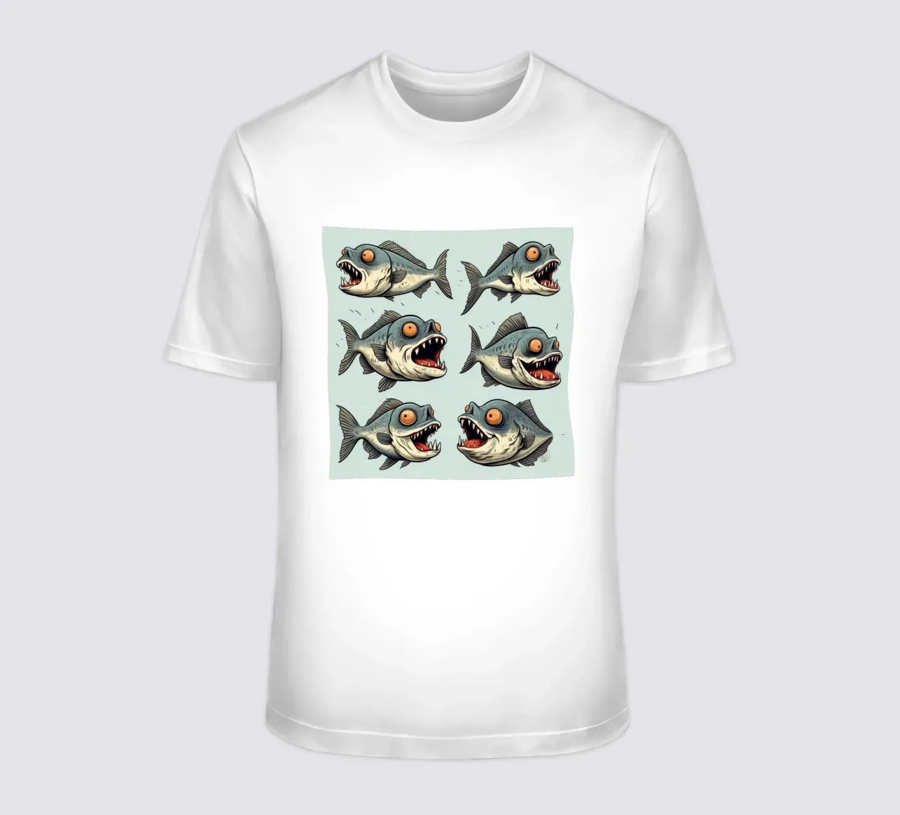 Retro Piranha Gang t-shirt da Funny Animals