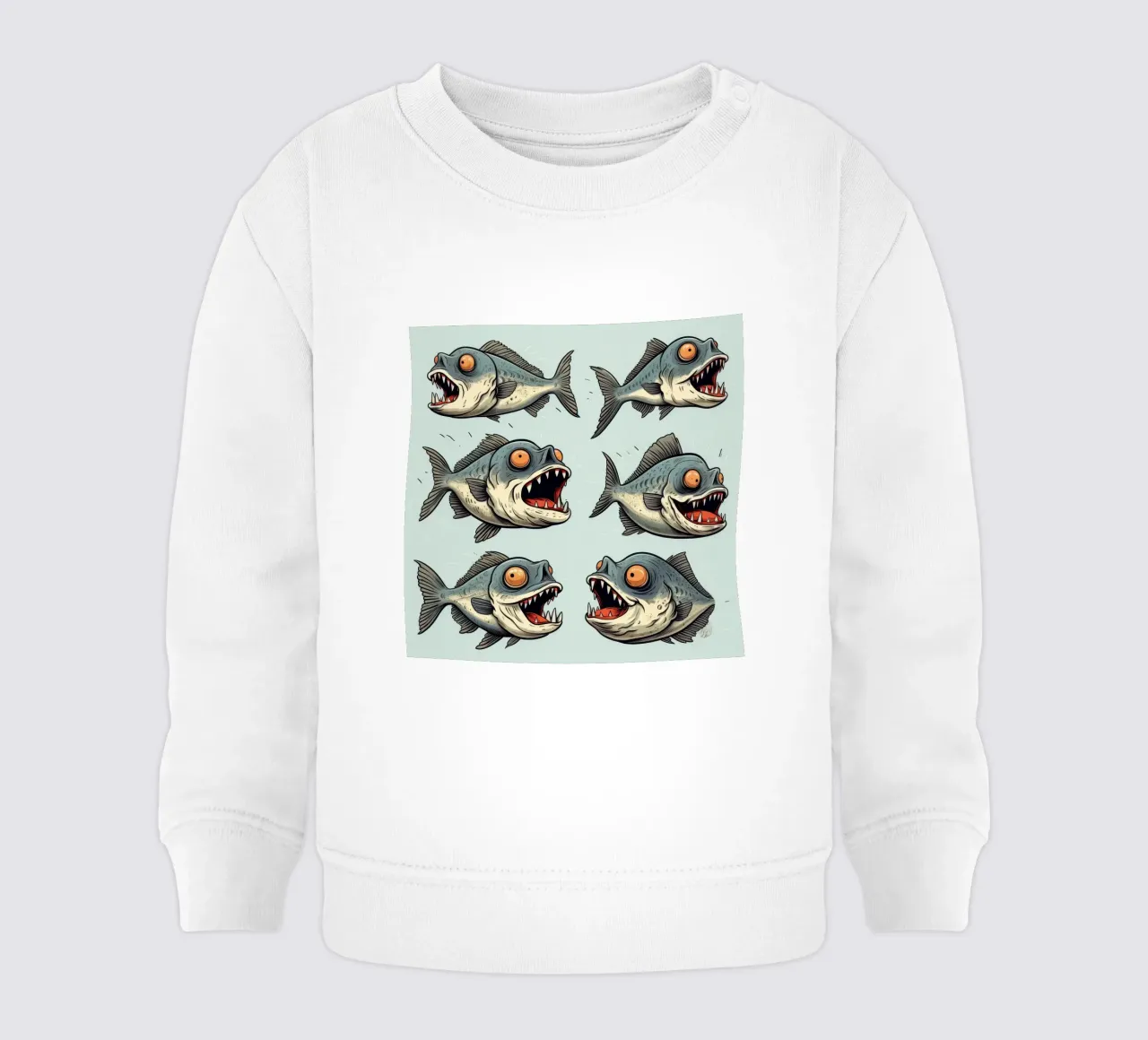 Retro Piranha Gang felpa neonato da Funny Animals