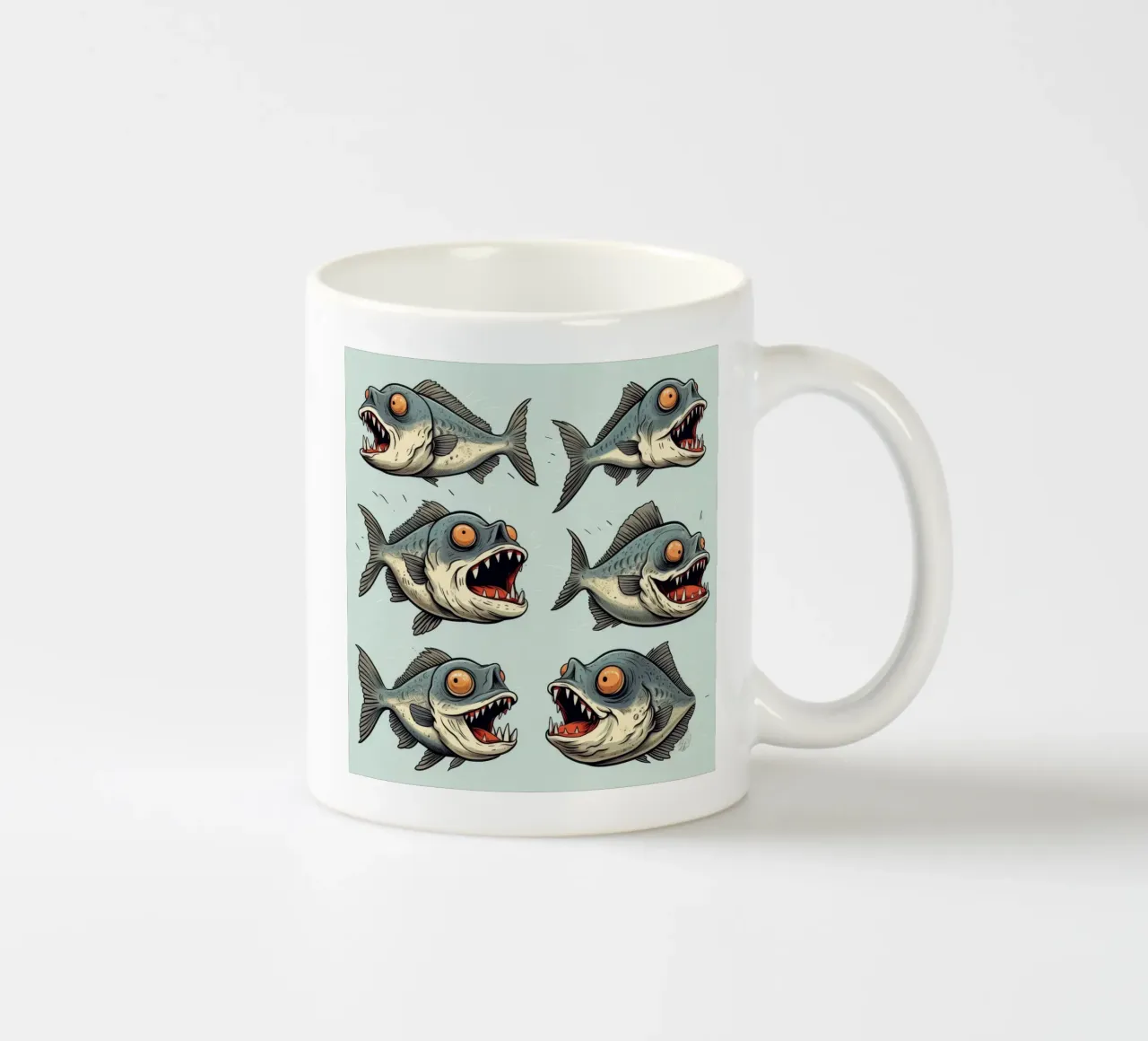 Retro Piranha Gang tazza in ceramica da Funny Animals