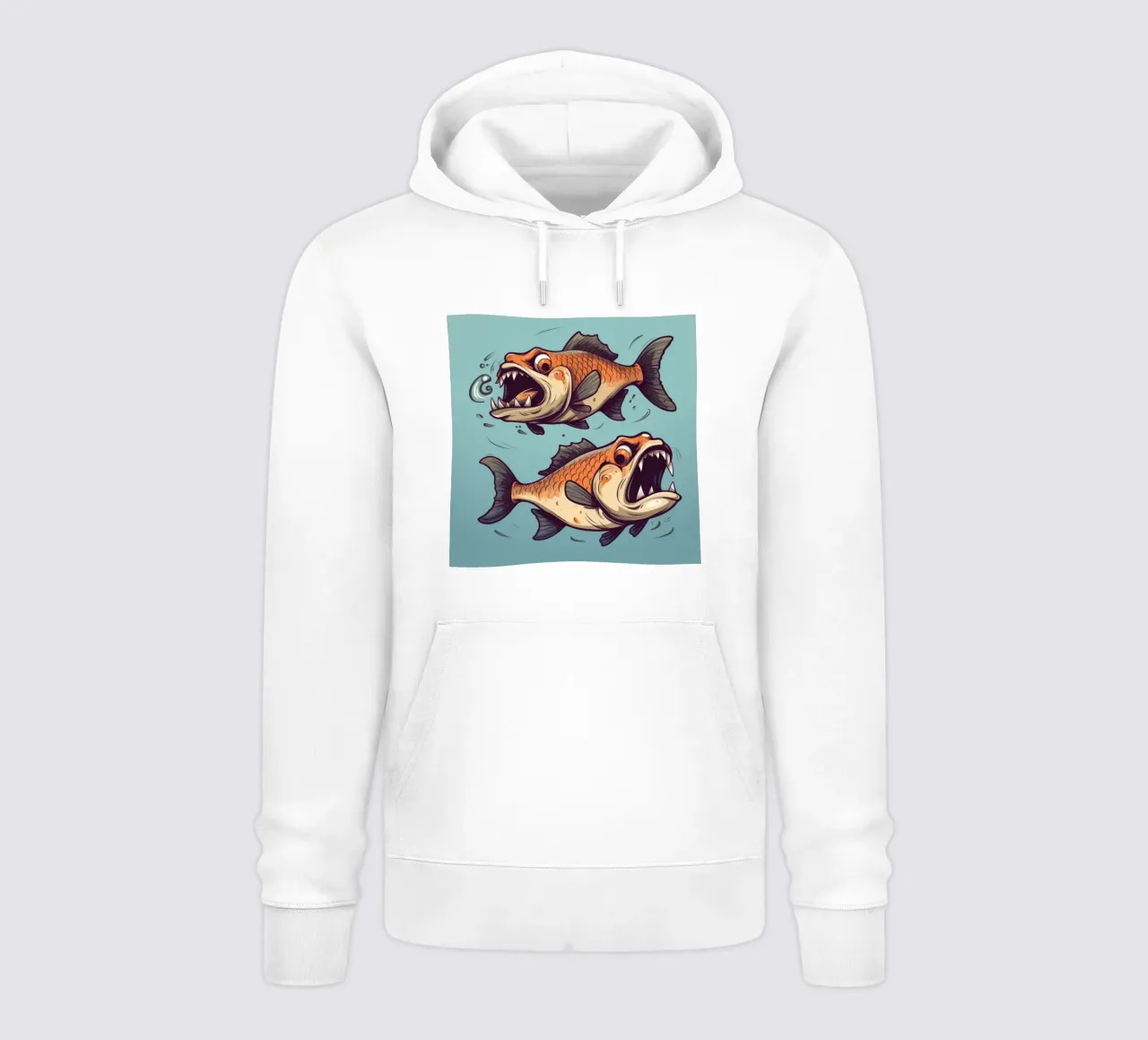 Duo Piranha retrò felpa con cappuccio da Funny Animals