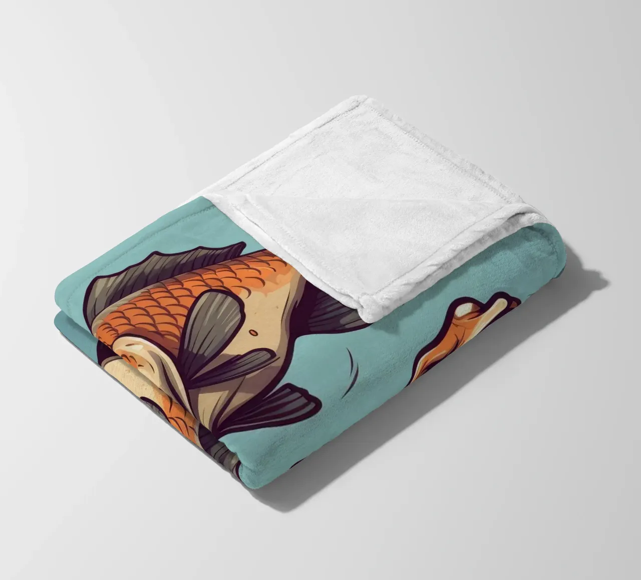 Duo Piranha retrò coperta in pile da Funny Animals