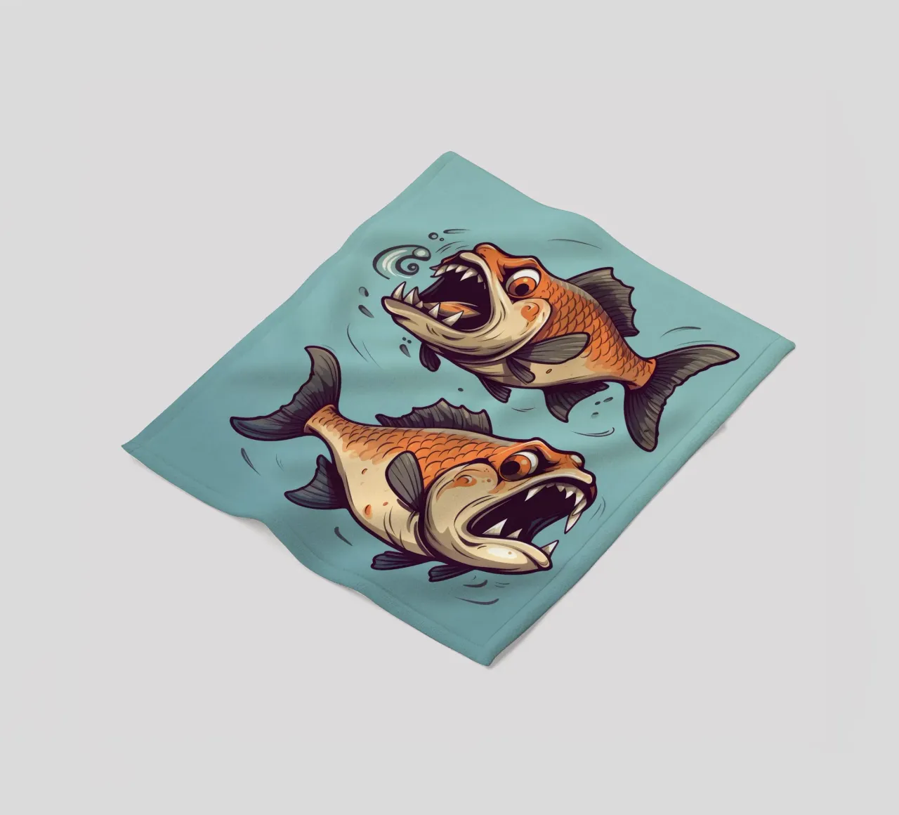 Duo Piranha retrò coperta in pile da Funny Animals