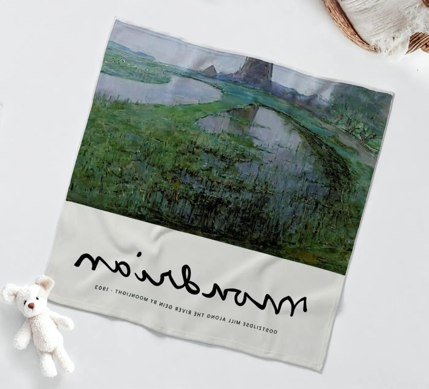 Mondrian – Signed Mill coperta in pile da Vintage by JUNIQE