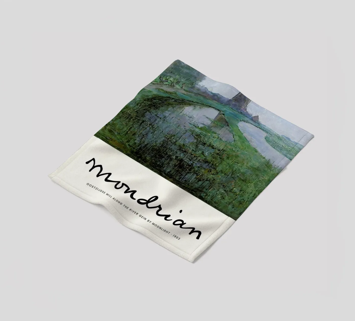 Mondrian – Signed Mill coperta in pile da Vintage by JUNIQE