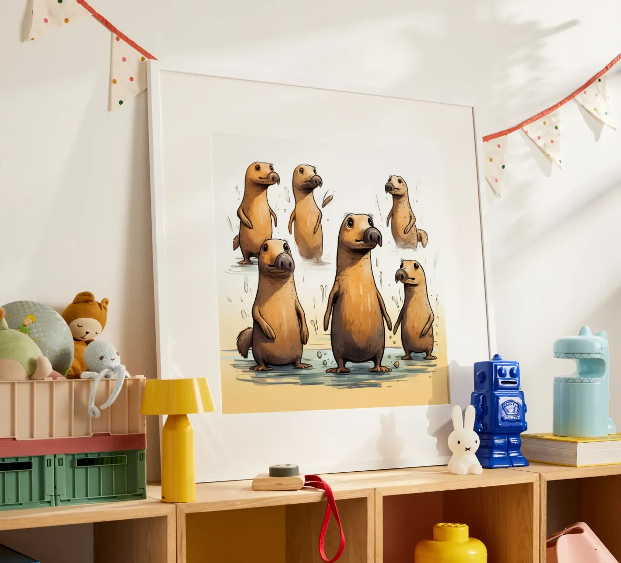 Retro Platypuse Gang Poster von Funny Animals