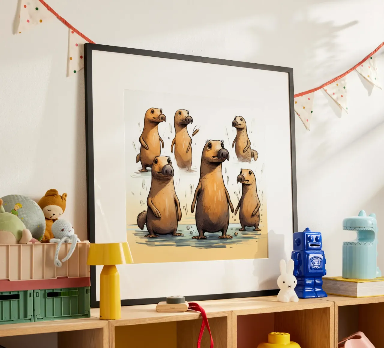 Retro Platypuse Gang Poster von Funny Animals