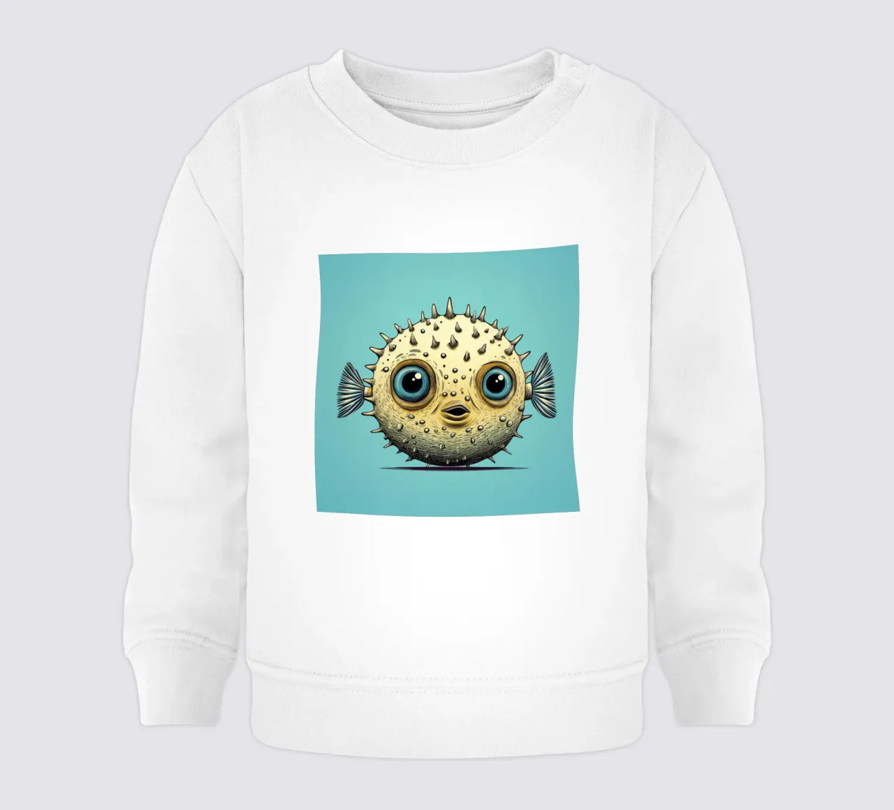 Pesce palla retrò felpa neonato da Funny Animals