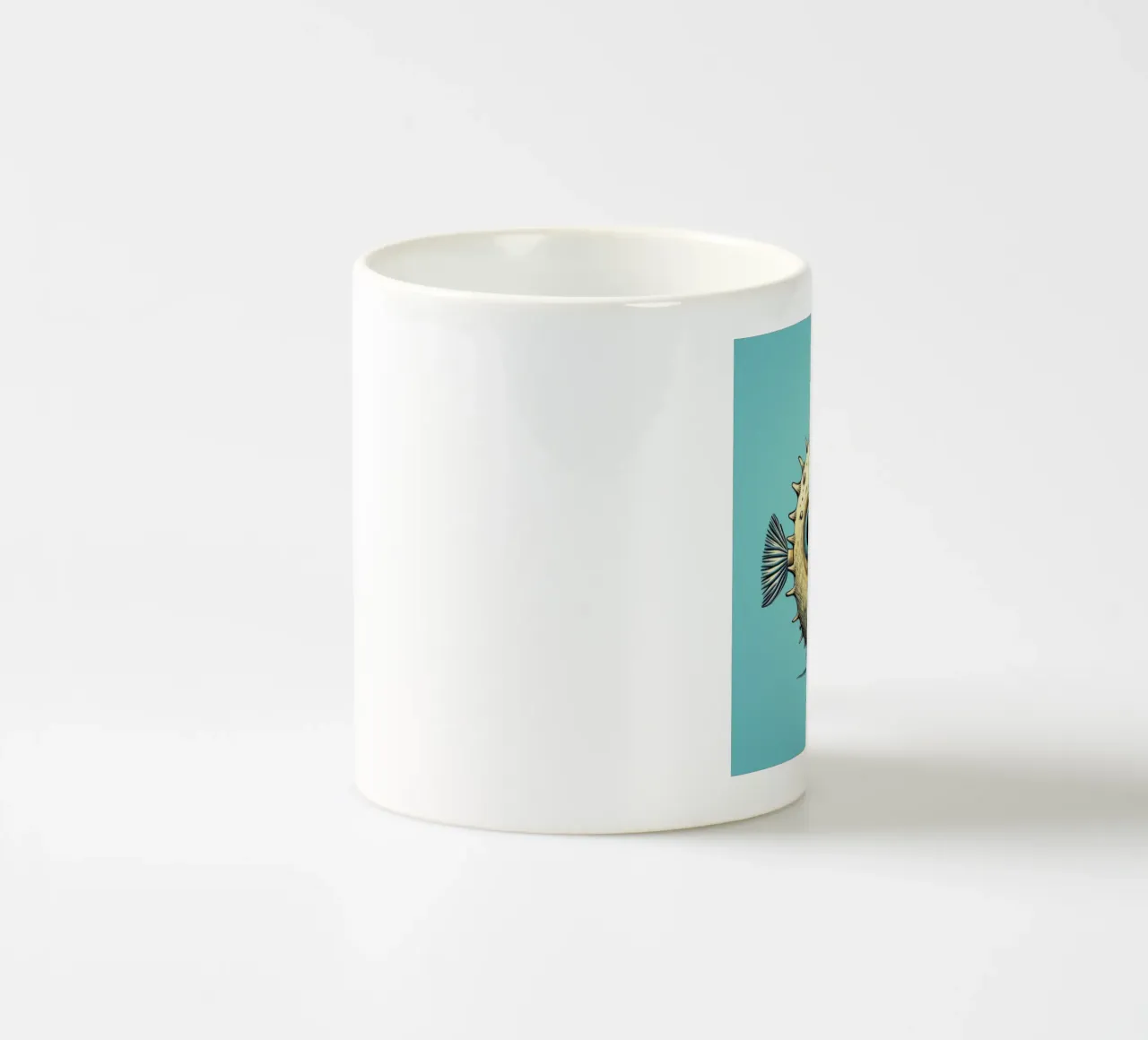 Pesce palla retrò tazza in ceramica da Funny Animals