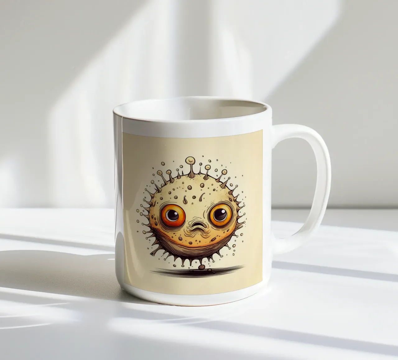 Pesce palla retrò tazza in ceramica da Funny Animals