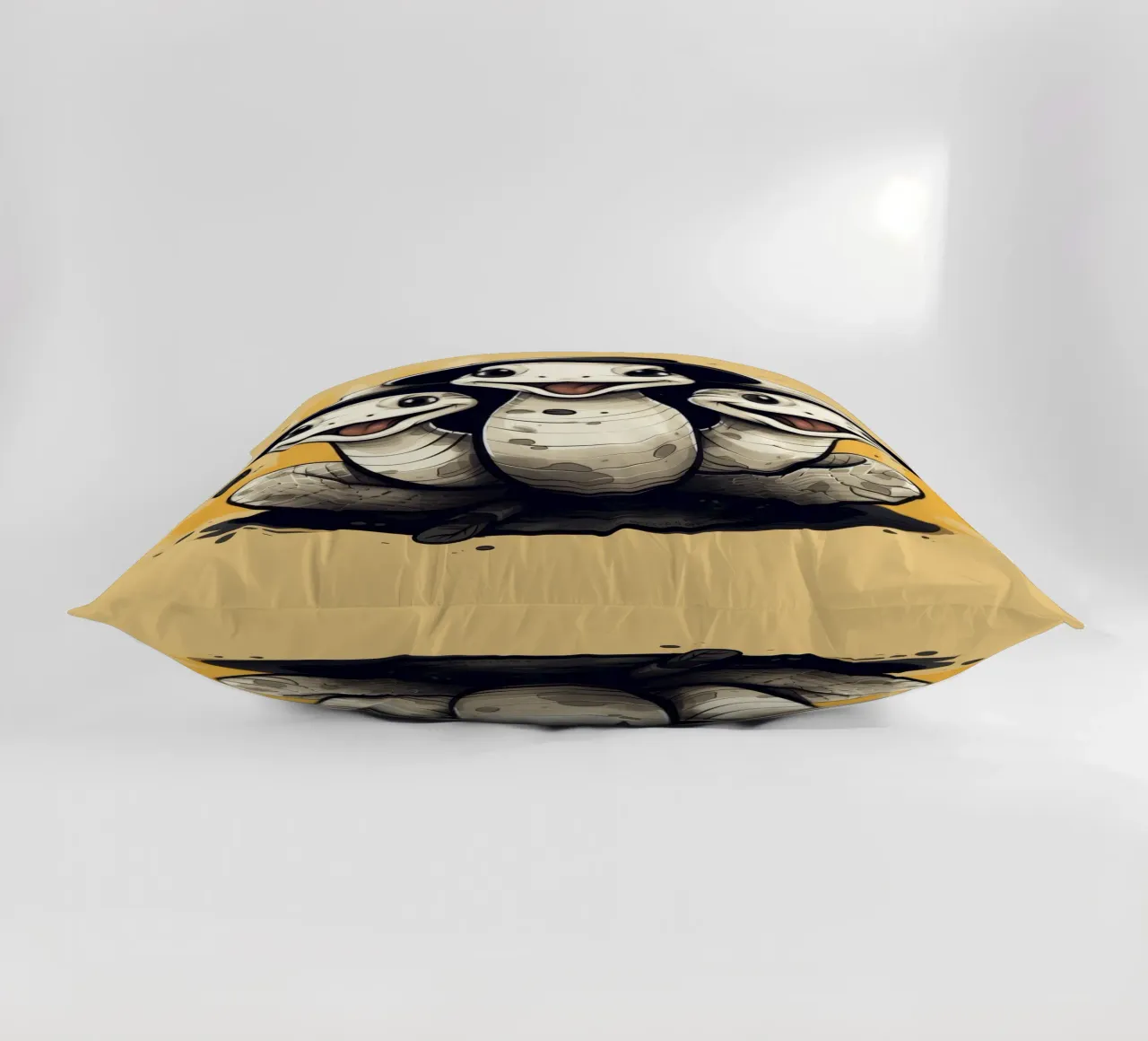 Retro Python Duo decorative cushion by Funny Animals