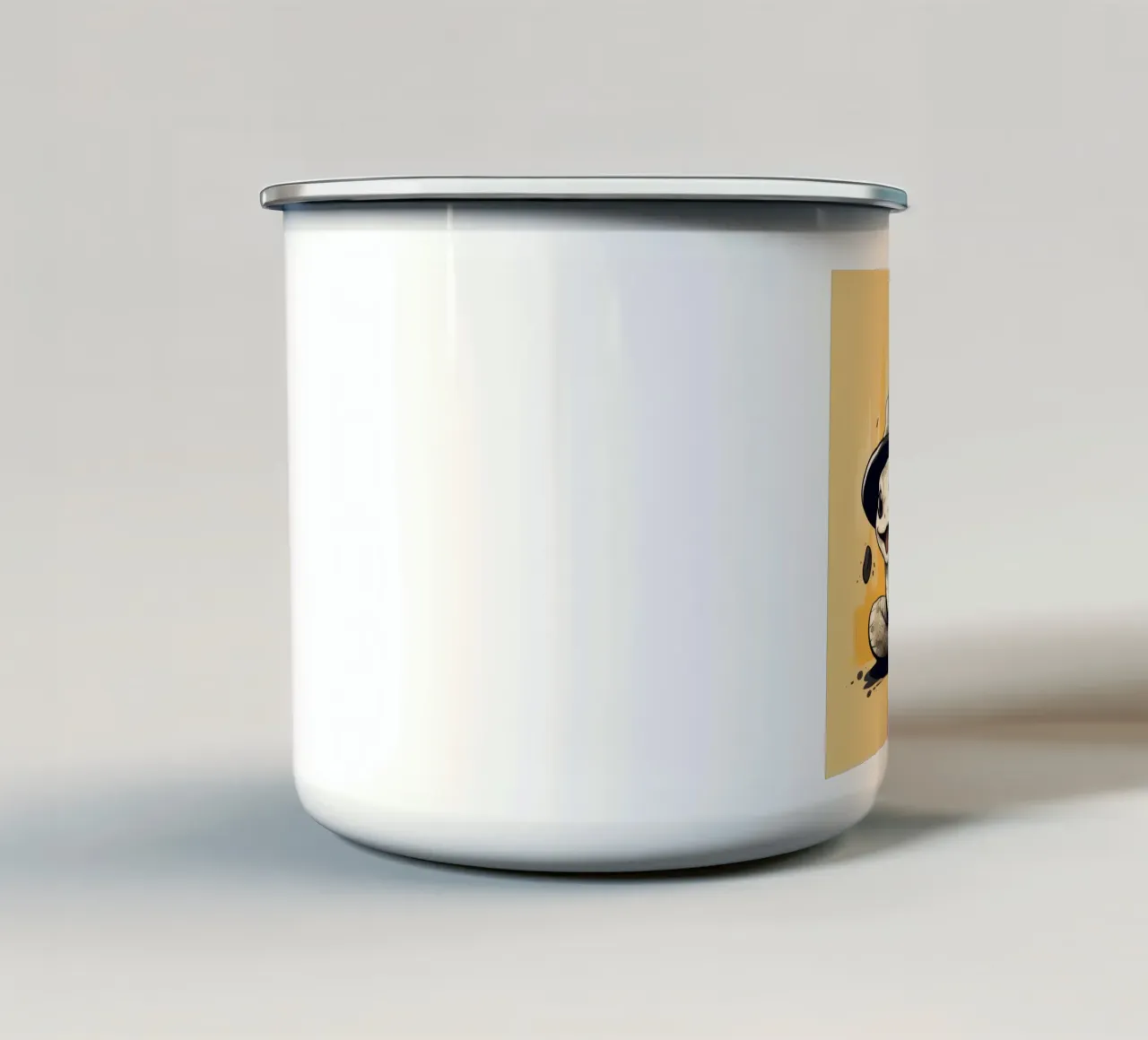 Retro Python Duo mug en émail de Funny Animals