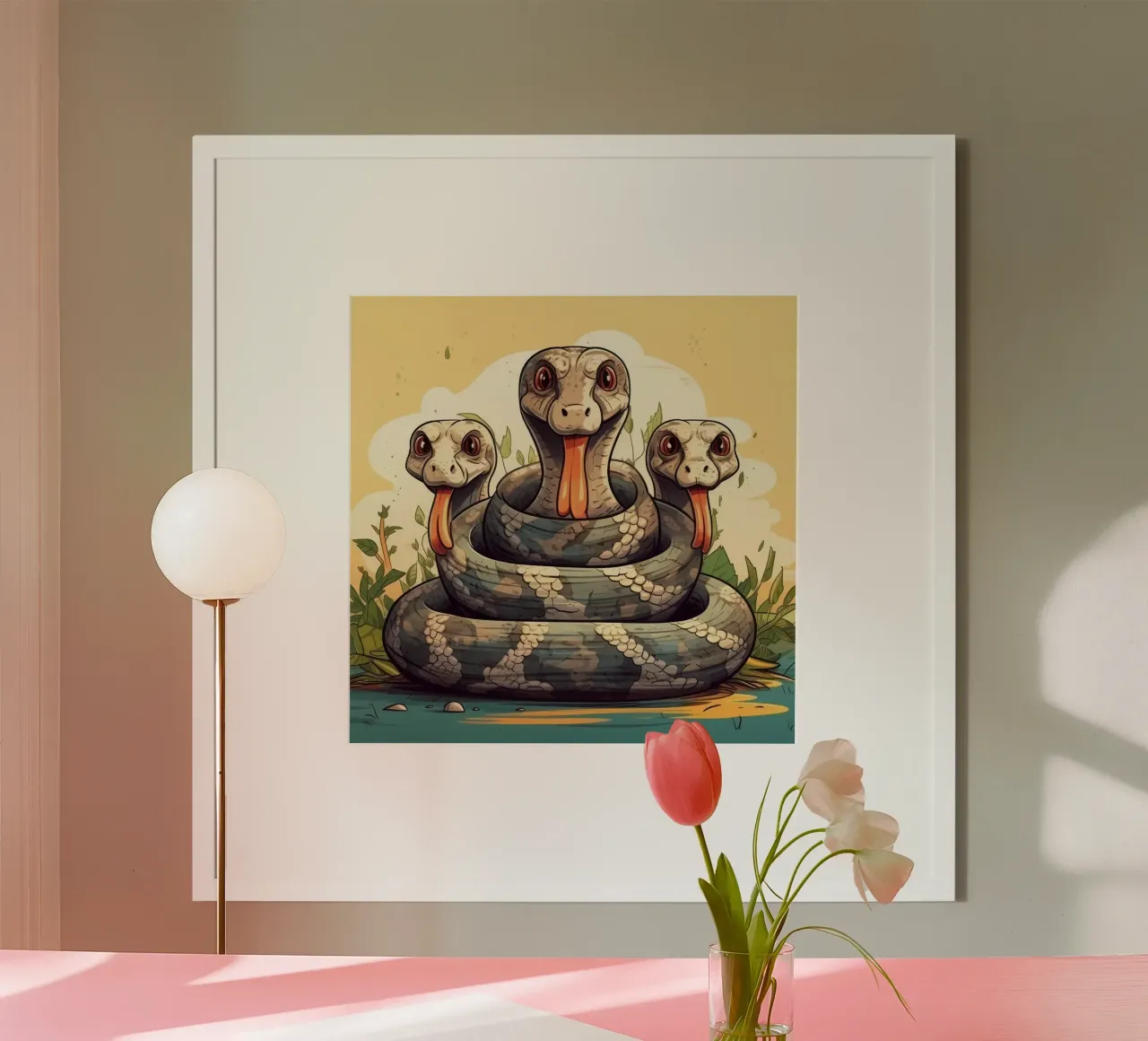 Retro Python Gang Poster von Funny Animals