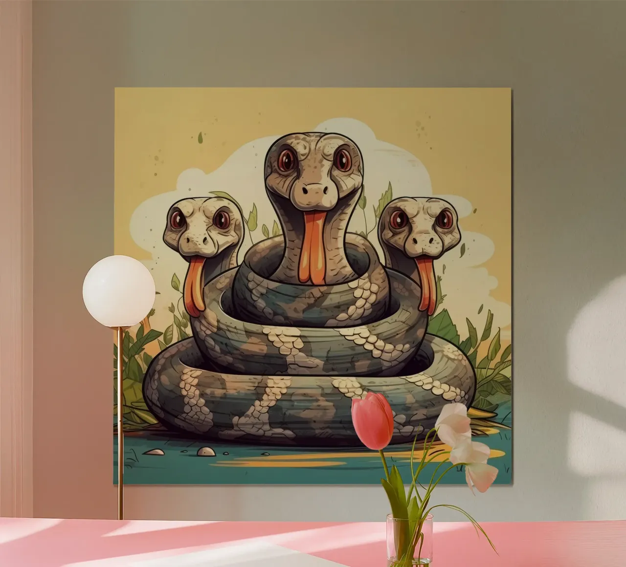 Pandilla Retro Python hahnemühle de Funny Animals